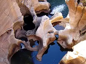 Potholes at Bourke's Luck near Graskop.