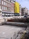 Construction of De Pijp station roof, June 2006