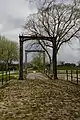 Kluvensiek, lock, iron gates of the former bascule bridge