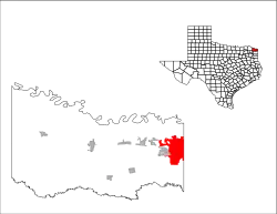 Location of Texarkana, Texas