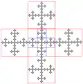 Self-similarities I — removing corner squares.