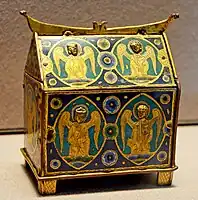 Early 13th-century chasse used to hold holy oils