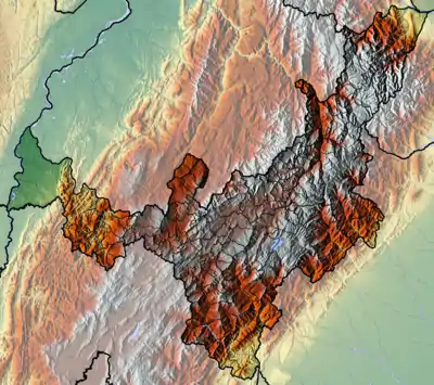 Colombian emeralds is located in Boyacá Department