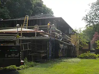 Boynton House Exterior Scaffolding 2011