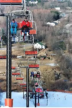 Bradford Ski lift around the 1980s