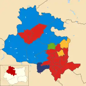 2011 results map