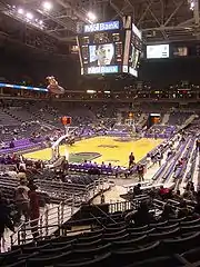 The arena set up for a Milwaukee Bucks game in 2005.