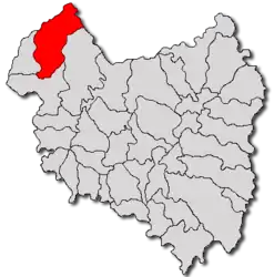 Location in Covasna County