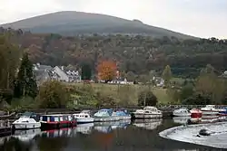 View of Graiguenamanagh with the River Barrow