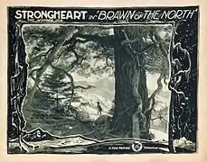 Lobby card"Strongheart quits his wolf bride at the call of his mistress"