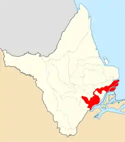 Location of Macapá in the State of Amapá