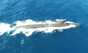 Submarine Riachuelo underway