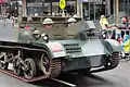 "Brenda", the museums Bren Gun Carrier, parading through Parramatta 2014