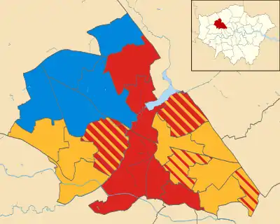 Brent 2006 results map