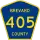 County Road 405 marker