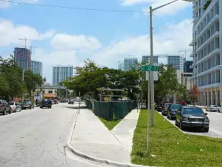 The smaller lot during initial pre-construction in 2008, stalled by housing market crash.