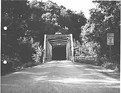 This 1882 bridge over Scrubgrass Creek is on the National Register of Historic Places