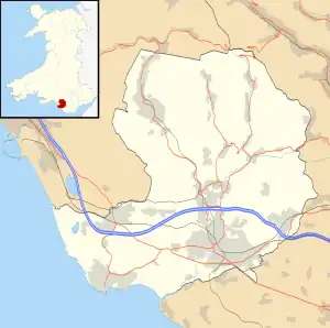 Brackla is located in Bridgend