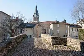 Brignais seen from the old bridge