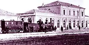 The station in 1870.