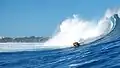 Surfer at L'Étang-Salé