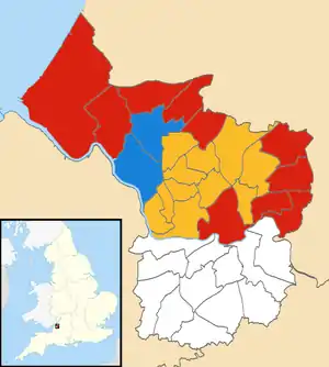 2005 results map