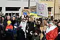 Anti-war rally in Brno, Czech Republic using the phrase in Russian (27 February 2022).