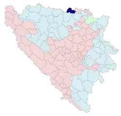 Location of Brod within Republika Srpska