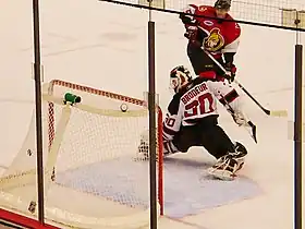 Christoph Schubert scores on Martin Brodeur