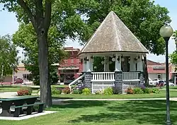 Broken Bow Commercial Square Historic District, centered on the public square, is listed in the National Register of Historic Places.