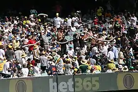 Broken beer cup snake at the MCG