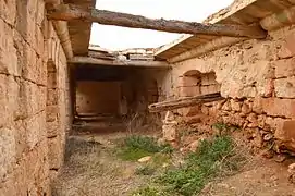 Collapsed roof