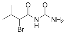 Skeletal formula of bromisoval