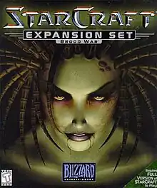 The box art of StarCraft: Brood War