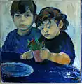 "Brothers", Oil paint on canvas