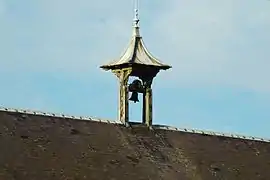 The bell of the old school in Brucamps