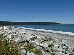 View across Bruce Bay to Heretaniwha