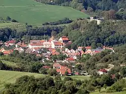 Brumov-Bylnice with the Brumov Castle