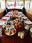 A brunch on a ship, Lake Constance, Germany