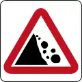 Falling rocks ahead