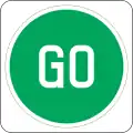 Temporary Go sign