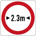 Width restriction