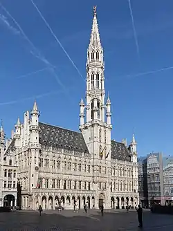 Brussels' Town Hall was used as an architectural example for Munich's New Town Hall.