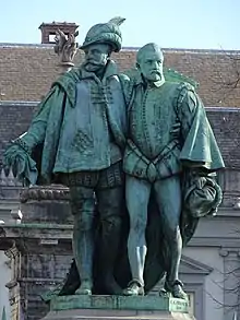 Statue of Egmont and Hoorne, Square du Petit Sablon/Kleine Zavelsquare, Brussels