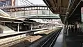 The Nambu Line platforms looking east from platform 2, March 2013