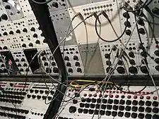 Analog sequencers (bottom) on Buchla 100 (1963/1966)