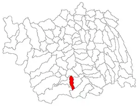 Location in Bacău County