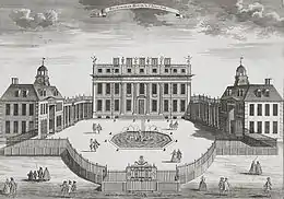 Image 1Buckingham Palace as it appeared in the 17th century (from History of London)