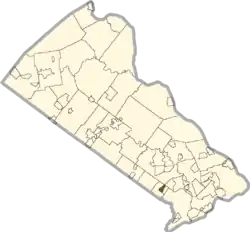 Location of Feasterville in Bucks County