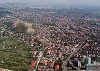 Aerial view of Budaörs